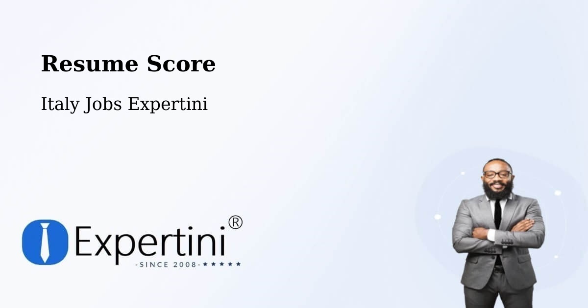 Resume Score & Job Description Match Tool – Osimo - Italy Jobs Expertini