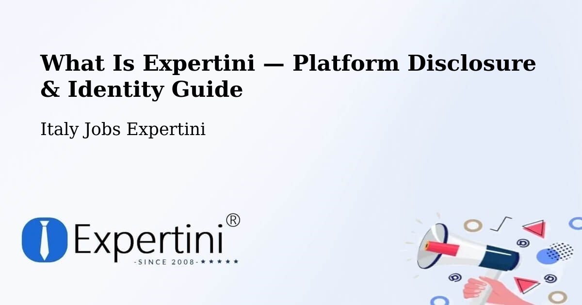 What Is Expertini — Platform Disclosure & Identity Guide – Osimo